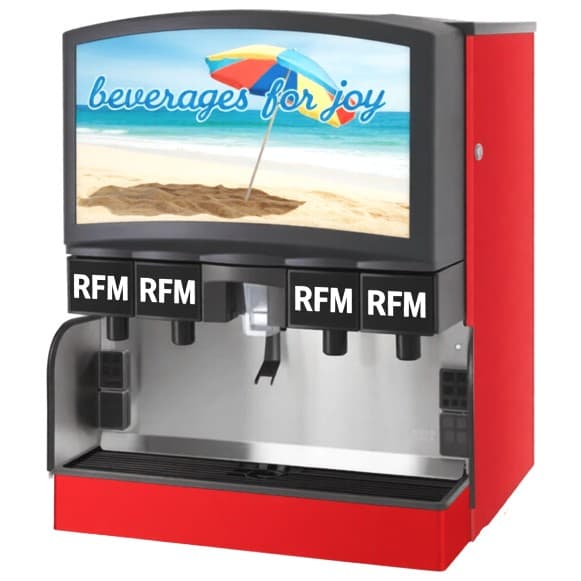 RBD-125-4T Ice & Soda Beverage Dispenser